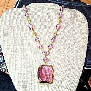 Antique Vintage Glass Necklace